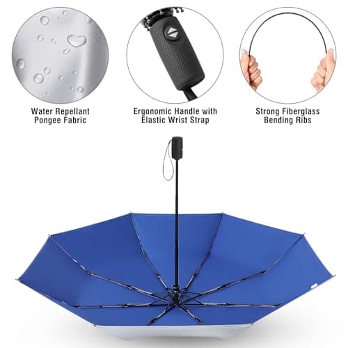 G4Free UPF 50+ UV Protection Mini Travel Umbrella 42 Inch Sun Blocking Folding Umbrella — view 6