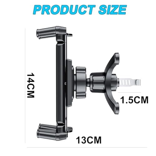 CMANLNYK Car Air Vent Tablet Phone Holder - 360° Rotating Adjustable Tablet Car Mount Suitable for Ipad Iphone 5"-13" — view 2