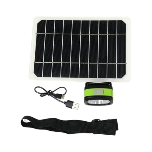 Opatiny Solar-Powered Headlamp: Rechargeable, Motion-Sensing Light for Camping & Night