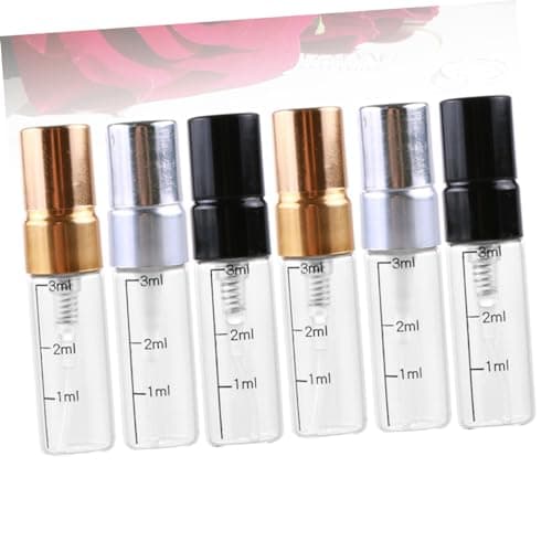 Healvian Refillable Glass Spray Bottle 3ml 6 Pack Scale for Travel Makeup — view 2