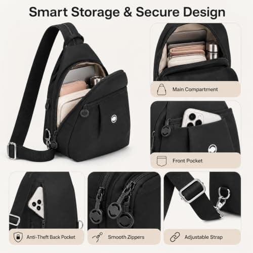 3 in 1 Anti-Theft Small Crossbody Bag, Waterproof Oxford Tote for Women — view 6