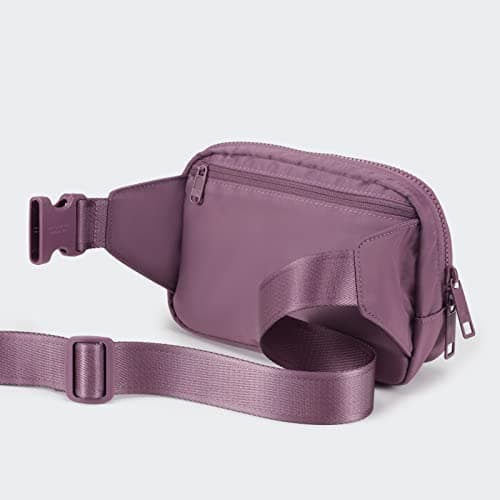 Pander Belt Bag Large 2L, Nylon Fanny Pack Purse for Women and Men with Adjustable Strap, Purple Lavender, L, Solid — view 4
