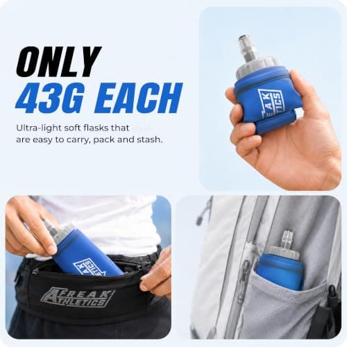 Freak Athletics Collapsible Water Bottle - 2 x 500ml Running Water Bottle — view 6