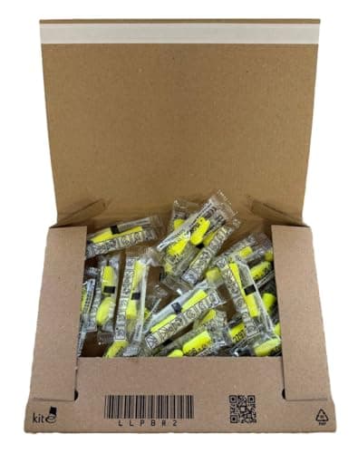 20 Pairs of 3M EarSoft Neons Ear Plugs from WWYE, Soft Foam Ear Plugs, 34dB SNR Earplugs Ideal for Sleeping, Travel, Studying, Work & Loud Noise