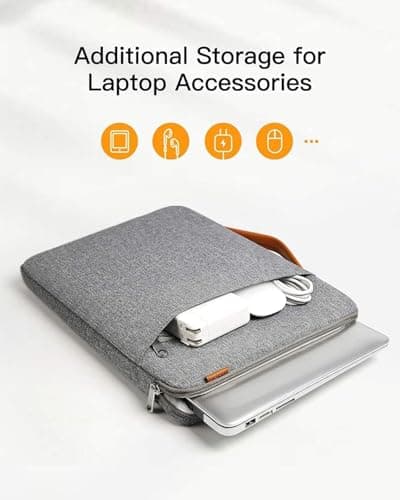 Inateck 16 Inch Laptop Sleeve 360° Protective Case with Handle — view 4