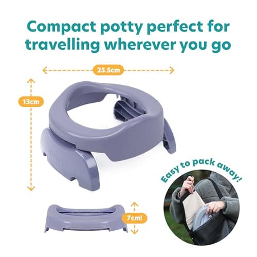 Potette Plus 2-in-1 Compact Universal Potty and Toilet Training Seat | Award-Winning Potty Training Essential for Toddlers | Mint — view 5