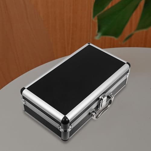 HOUDERCO Lockable Aluminum Hard Case Portable Large Capacity Tool Box — view 2
