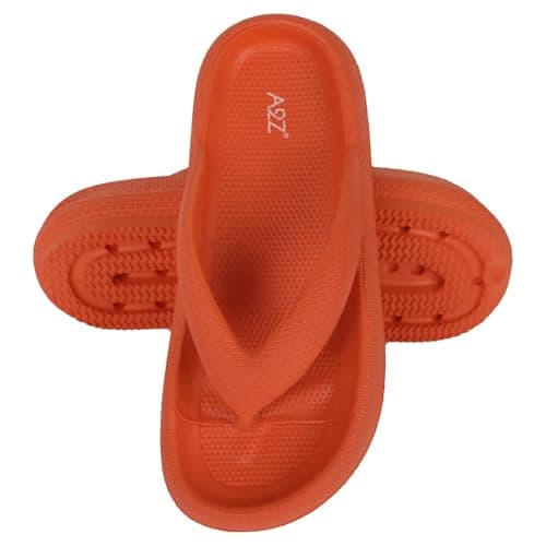 A2Z Women EVA Flip Flops Lightweight - Slider LDS 1304 Orange 3/4 UK — view 5