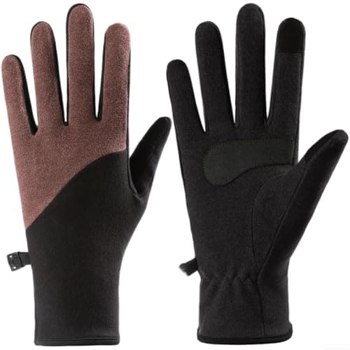Touchscreen Ski Gloves Liner Anti-Slip Breathable(Brown M) — view 4