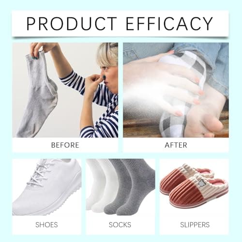 Powerful Shoe Deodorizer Spray & Odor Eliminator, Fast-Acting Foot Deodorant for Smelly Feet, Long-Lasting & Versatile Shoe Freshener & Deodoriser, Smelly Shoes Odor Remover & Foot Smell Treatment — view 4