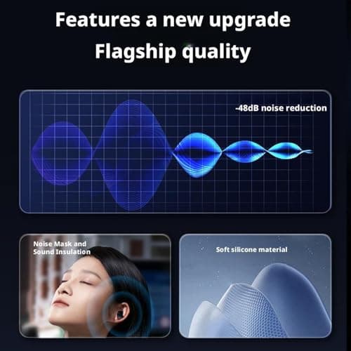 Ear Plugs for Sleep 48dB Noise Canceling Ear Plugs for Sleeping – Ergonomic Design for Side Sleepers & Work. Secure-Fit Short Stem, Non-Slip Comfort. Travel Case for Easy Storage — view 5