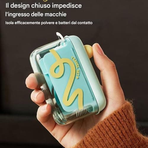 Automatic Floss - Pop-up Toothpick Dispenser, Water Resistant Storage Box, Slim Travel Hygiene Kit | 10 Piece Refill Included, Solution — view 3