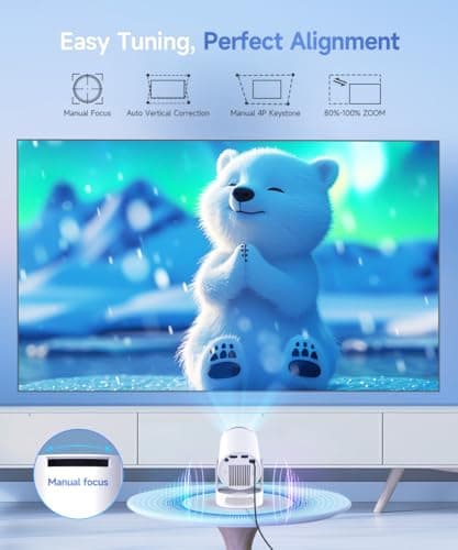 Magcubic HY300Pro+ Mini Projector 4K Support, Smart Projector Android 14 — view 3