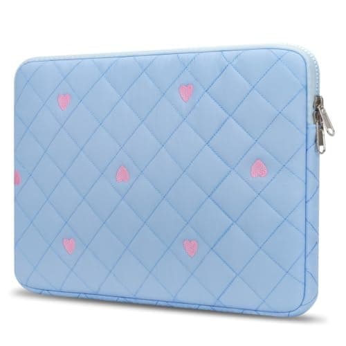 Songbala Laptop Sleeve Case 13 14 Inch Laptop Cover Protective Case Compatible with MacBook Air MacBook Pro 13 14 Inch Soft Padded Laptop Case, Blue