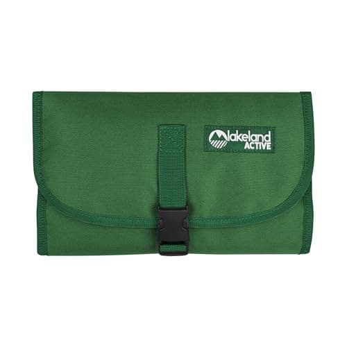 Lakeland Active Eskdale Fold Out Hanging Travel Toiletry Bag for Men & Women - Forest Green