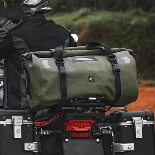 Motorcycle Bag Waterproof Reflective Travel Backpack — view 3