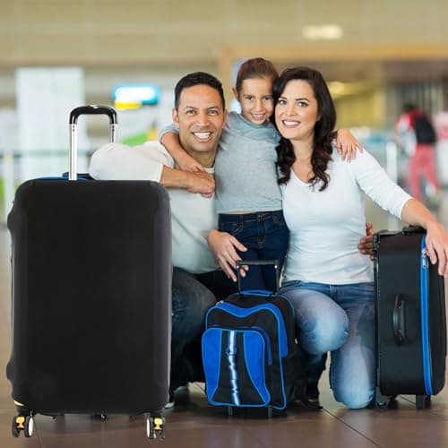 Suitcase Cover Luggage, Elastic Luggage Cover, Suitcase Protector Baggage Cover, Luggage Protective Cover, Suitcase Cover Protectors, Dustproof Trolley Baggage Protector, for Wheeled (M: 22-24 Zoll) — view 3