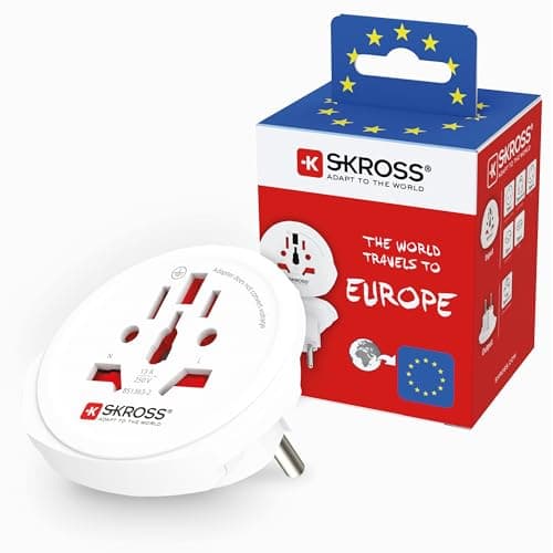 SKROSS World to Europe Country Travel Adapter (New Version)