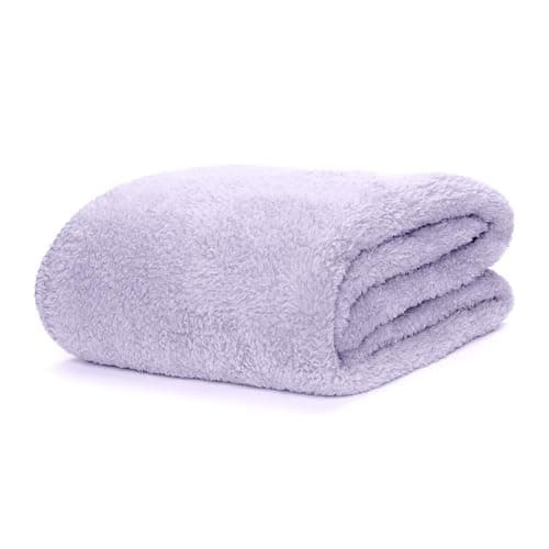 Snug Rug Lavender Blanket Sherpa Fleece Fluffy Luxury For Sofa Blankets Warm Winter Soft Throws 127 x 178cm (50"x 70") — view 4