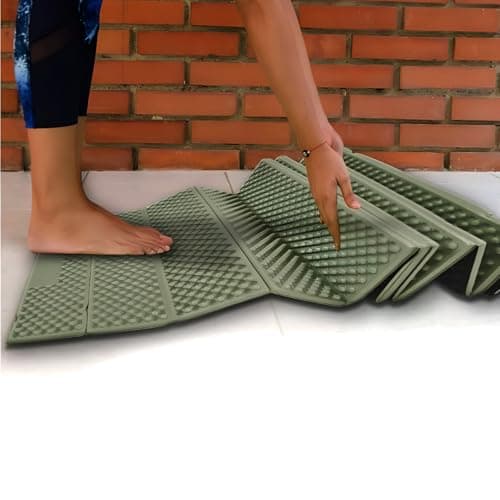 NTEK Foldable Camping Sleeping Mat – Lightweight Closed-Cell Foam Mattress – Compact Outdoor Sleeping Pad for Hiking, Backpacking, Fishing, Picnic & Tent Camping (GREEN) — view 6