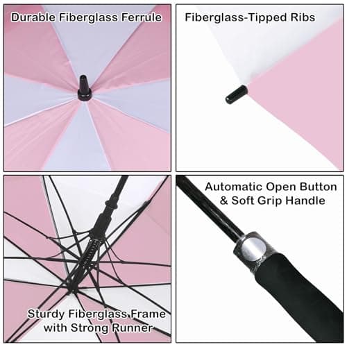 A2Z Golf Umbrella 152cm Double Canopy Windproof Auto Open Fiberglass Shaft — view 6