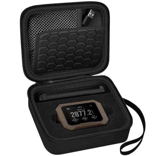 PAIYULE Case for Garmin Xero C1 Pro Chronograph, Range Shooting Chronograph Ballistic Precision Travel Organizer, Storage Holder with Mesh Pocket fit Cable, Porable Charger (Bag Only)(Black)