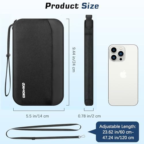 MoKo Family Passport Holder for 5 with AirTag Holder — view 6