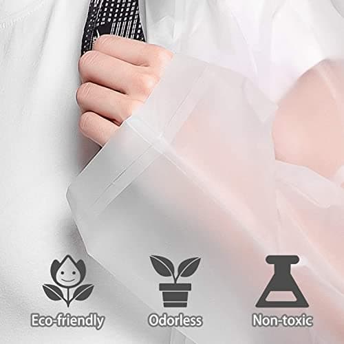 Cosowe Rain Poncho Raincoats for Adults, 2 Pack Reusable Emergency Rain Coat Jacket with Hood, Rain Cover Poncho for Men Women, White — view 6