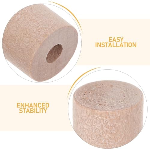 20pcs Wooden Pegboard Hole Plugs for Hooks, 12mm to 4mm — view 3