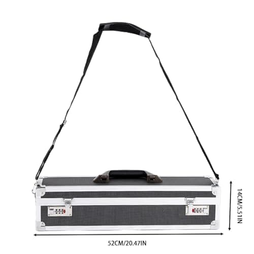 Lockable Knife Storage Box with Combination Lock - Secure Aluminum Case for Safekeeping Knives & Tools - Perfect for Home, Workshop & Professional Use — view 3