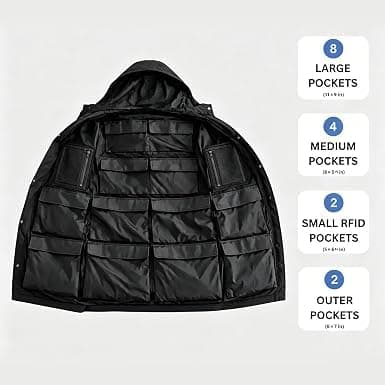 Voyage Coat Travel Jacket with 10 Hidden Pockets Men Women New Unisex — view 3
