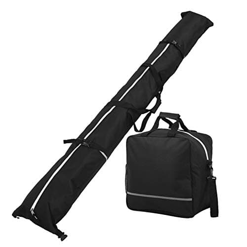 Vomeko Ski Bag and Ski Boot Bag Combo,Nylon Snowboard Bag and Ski Boot Storage Bags,Waterproof Snowboard Bag,Carrying Travel Case Set, for Men, Women, Adults, and Children — view 5
