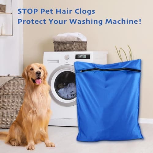 Pet Laundry Bag | Pet Laundry Bags for Washing Machine, Blue, L — view 5