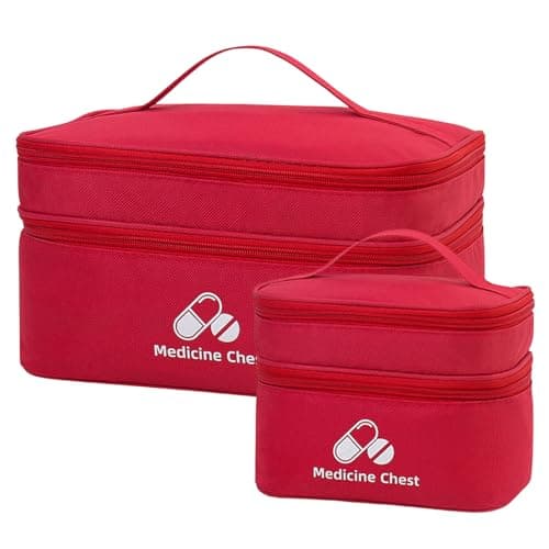 Dzmuero 2 Pieces First Aid Kit Bags, Empty Emergency Bags