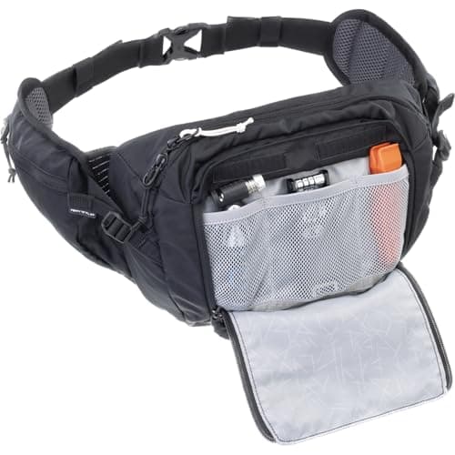 EVOC Hip Pack 3 Hip Bag, Bum Bag (Comfortable Belt Bag with Hydration Bladder Compartment, AIR Flow Contact System, Volume: 3 l), Black — view 3