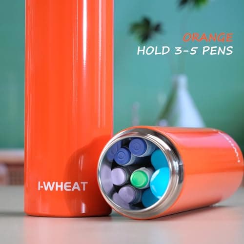1-WHEAT Insulin Cooler Travel Case 3-5 Pens 60 Hours, Medicine Cool Bag 2-8 °C, Diabetic Cooler, Medical Travel Bag, EpiPen Carry Case, TSA Approved (Orange) — view 2