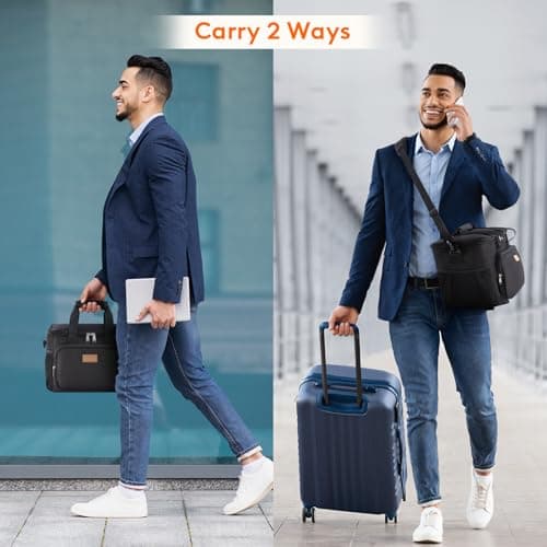Lifewit Lunch Bag 15L 24 Can Insulated Lunch Box Soft Cooler Cooling Tote for Adult Men Women, Black — view 6