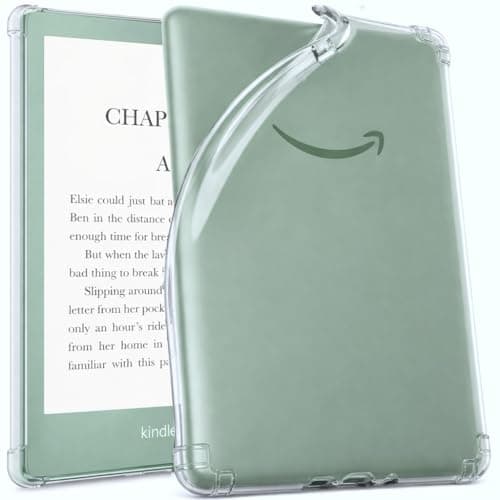 Clear Case for 6" Amazon Kindle Basic 11th Generation 2024/2022 – Slim Lightweight Soft Transparent TPU Kindle Cover with Reinforced Edge Corners for Amazon Kindle Basic 11th Gen