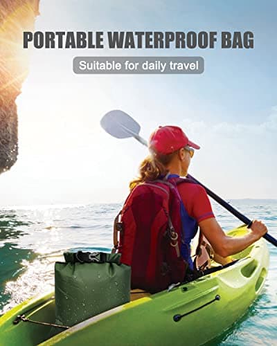 Victoper Waterproof Dry Bag Set 6 Pcs, Lightweight Large Capacity Ripstop Dry Bags Waterproof in 8L 5L 3.5L 3L 2.5L 1.5L Organizer Storage Bags for Outdoor Hiking Camping Fishing Cycling Use (Green) — view 4