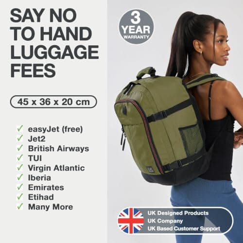 CabinMax Easyjet Cabin Bag 45x36x20 Underseat Cabin Bags & Travel Backpack — view 2