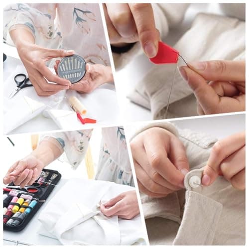 Travel Sewing Kit 72pcs Needle and Thread Kit, Portable Mini Sewing Supplies for Beginner | Kids | Home and Emergency Use — view 3