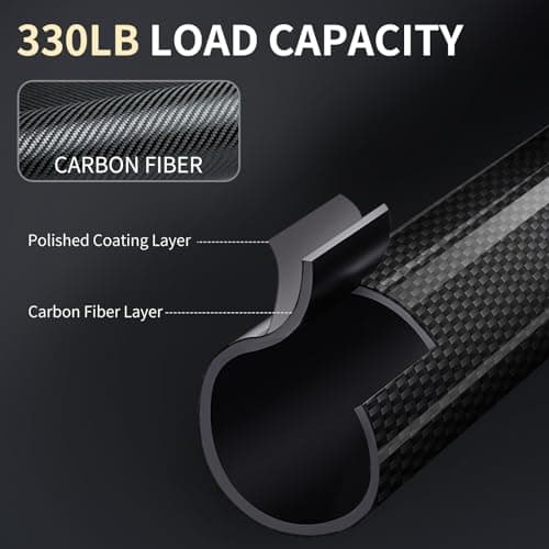 Carbon fiber walking stick with wenge wood handle, One Foot — view 4