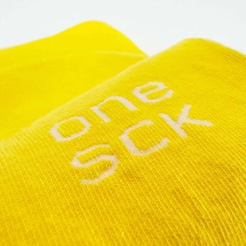 ONESCK Super Soft Cotton Dress Socks, Yellow, 7-12 — view 3