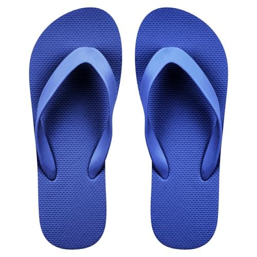 Aomig Unisex Flip Flops Ladies Girl Men Flatform Beach Flip-Flop Slim Rubber Flip Flops Women's Yoga Mat Comfortable Beach Platform Sandals Slip-Resistant Flat Flip Flops(Royal Blue-UK Size-5-6)