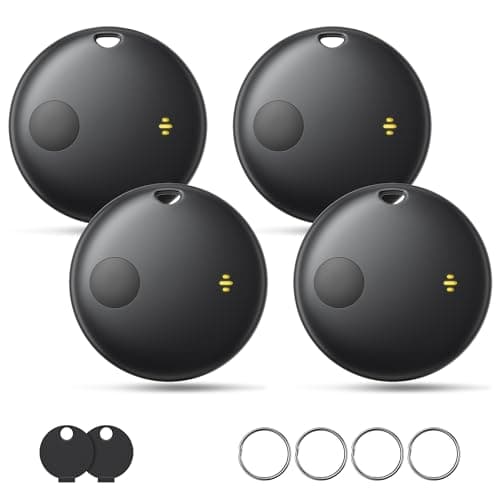KUKIHO Tracker Tags 4 Pack Works with Apple Find My (iOS Only)