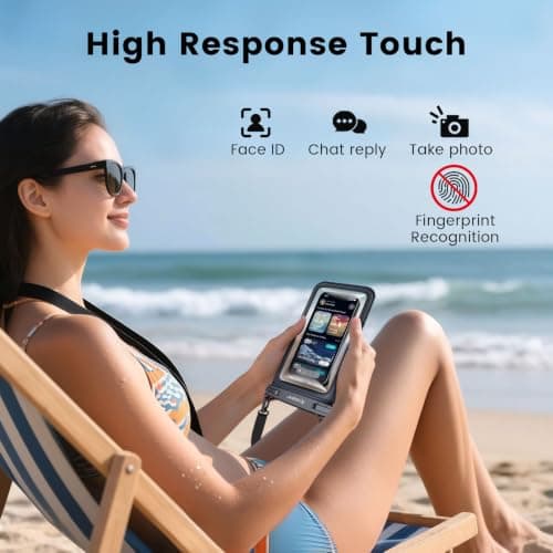 Rynapac Double Space IPX8 Waterproof Phone Pouch-2 Pack Dry Bag Up to 7.5" — view 4