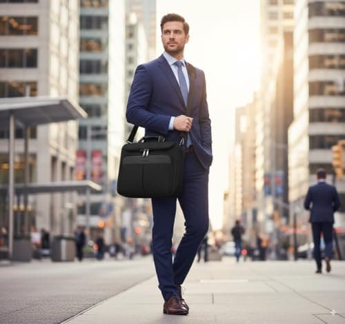 Alfheim 17-17.3 Inch Waterproof Laptop Briefcase — view 2