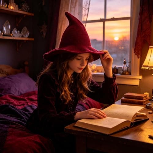 Halloween Witch Hat,Knitted Wide Brim Foldable Costume Hat,Cosplay Party — view 6