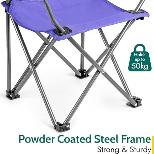 Trail Eagle Kids Camping Chair, Purple — view 5