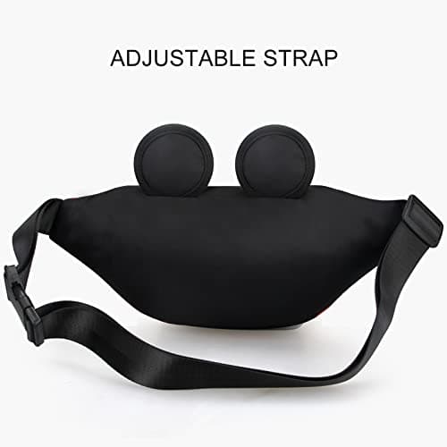 Disney Minnie Mouse Fanny Pack for Women, Travel Waist Bag with Mouse Ears, Teen Girls Belt Pack, Outdoor Hiking Bum Bag — view 6